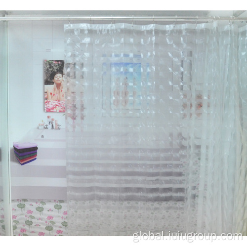 PEVA/EVA Shower Curtains Shower Curtain Rings Bathroom Accessories Factory